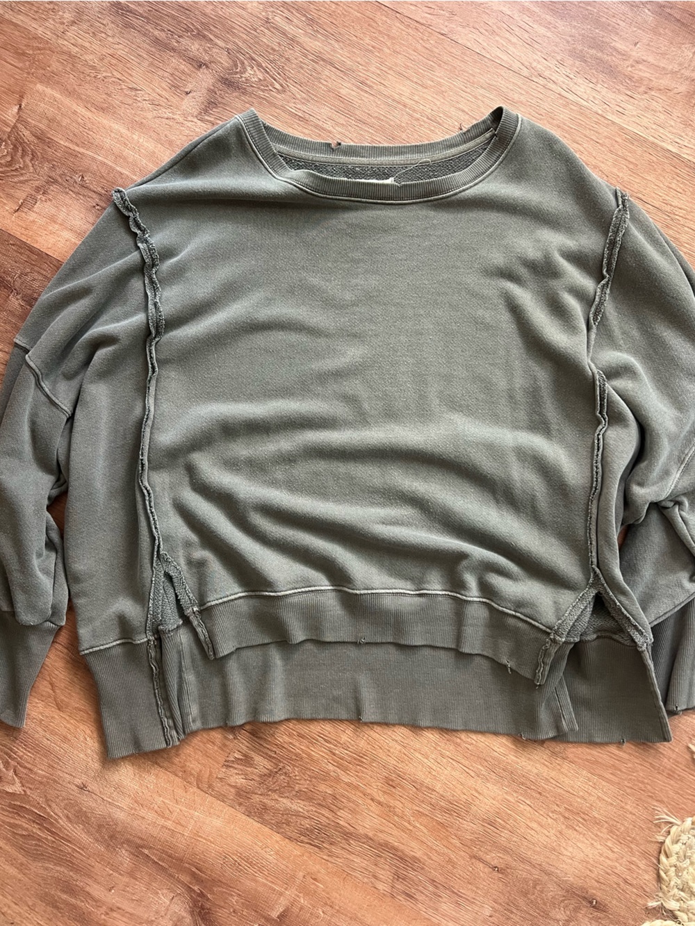Free People We The Free Camden Sweatshirt Size Medium RT $78 Dolphin